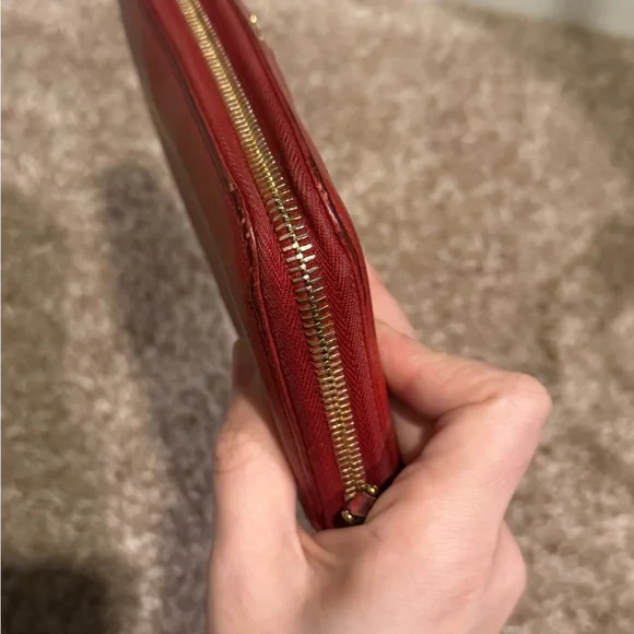 Prada red Saffiano Leather Wallet - Picture 8 of 13